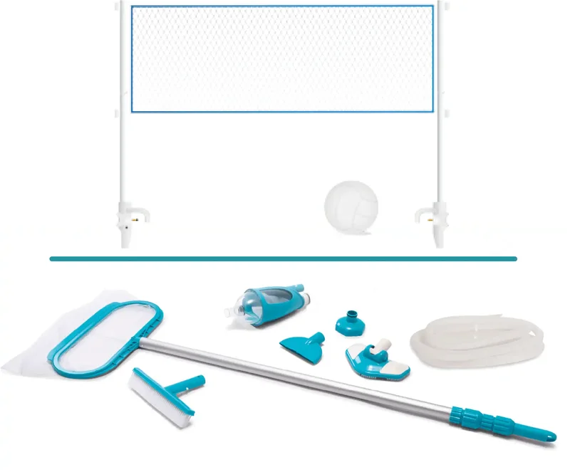 Volleyball-Set & Deluxe Pool-Pflegeset