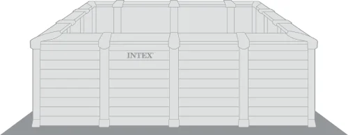 Graue Bodenschutzplane rechteckig