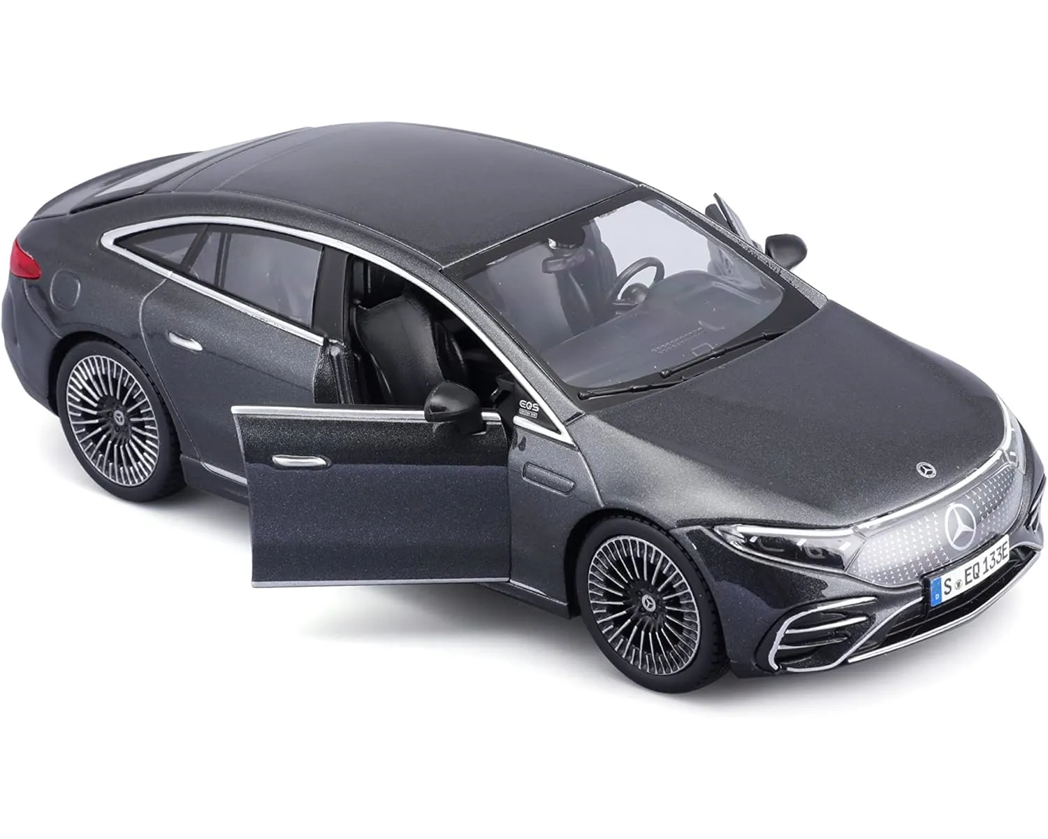 Maisto 32902GR - Modellauto - Mercedes EQS (grau, Maßstab 1:27)