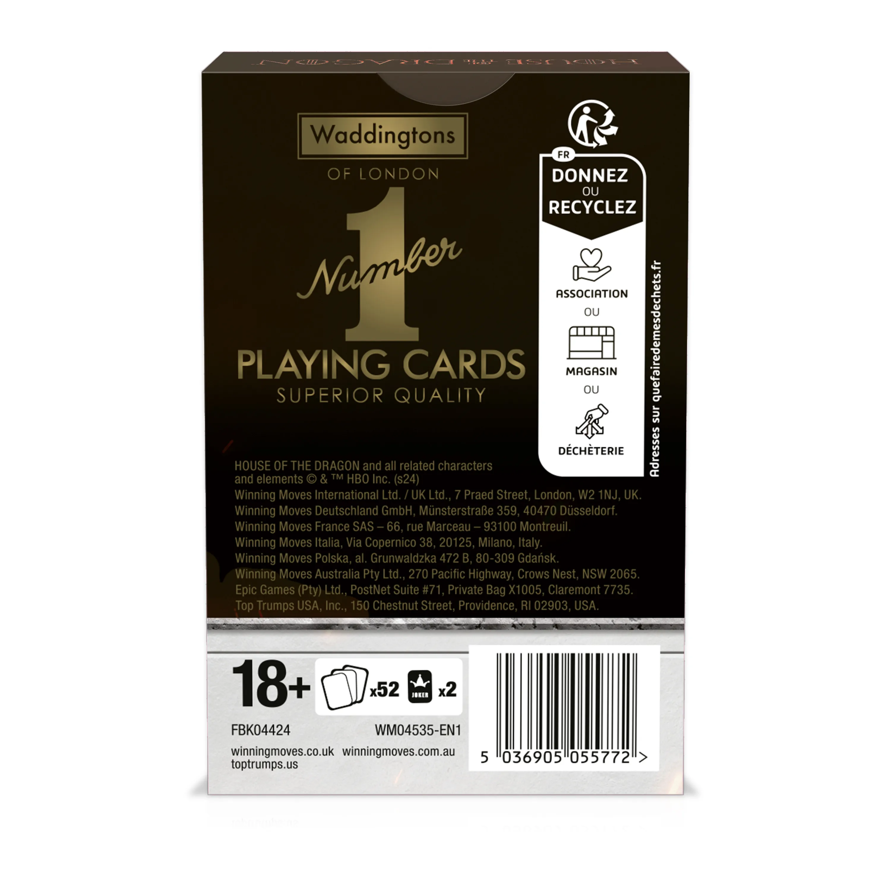 Number 1 - Spielkarten - House of the Dragon