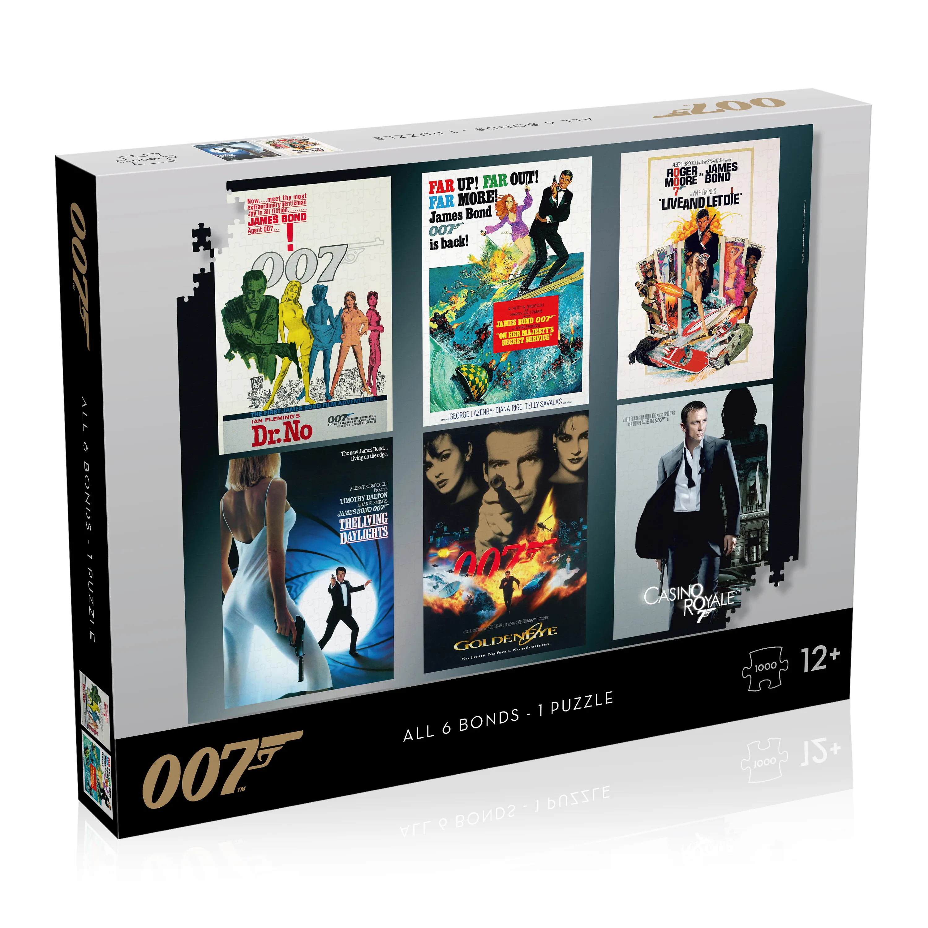 James Bond Puzzle - 1000 Teile - All Debut Posters - all 6 Bonds