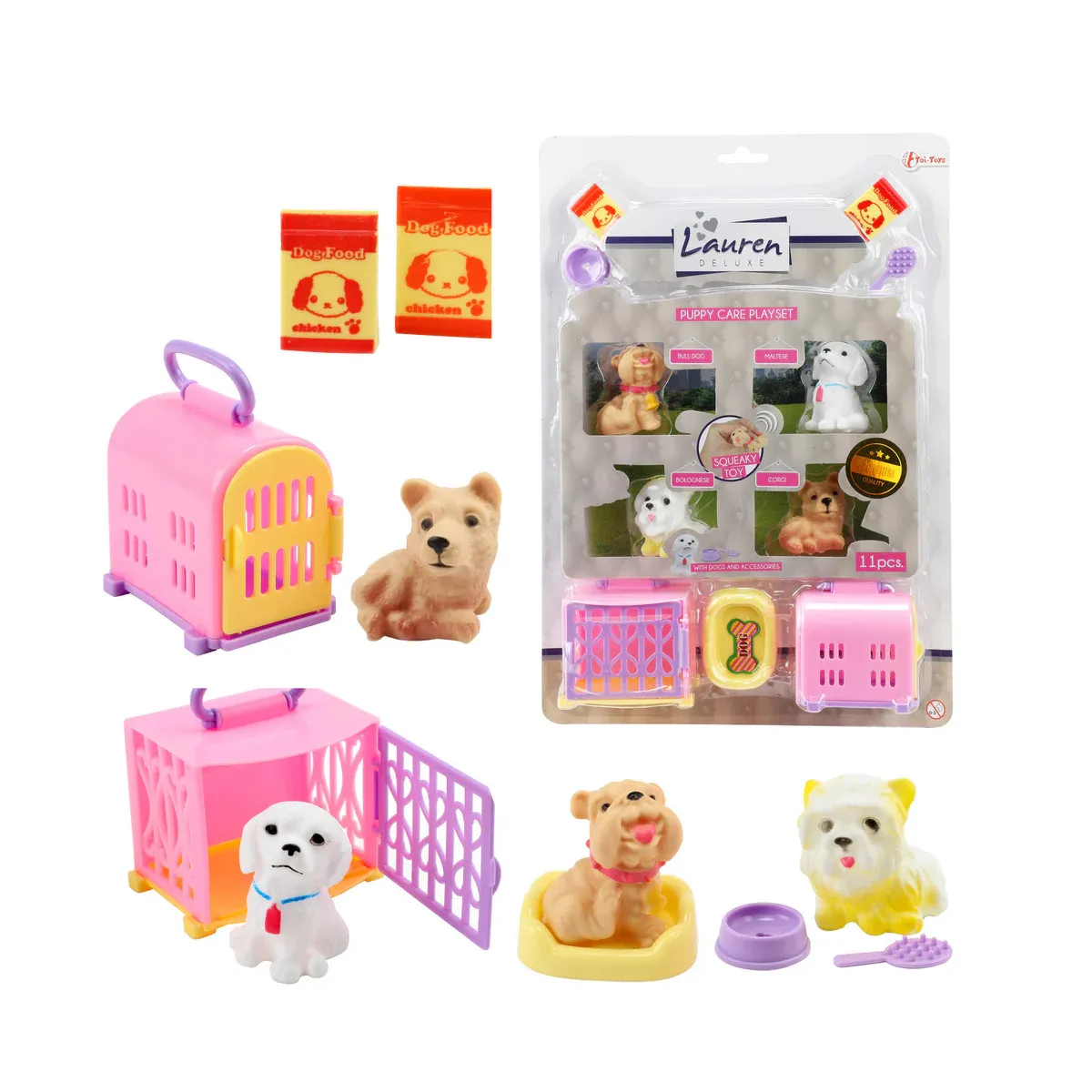 Toi-Toys LAUREN Welpen Set