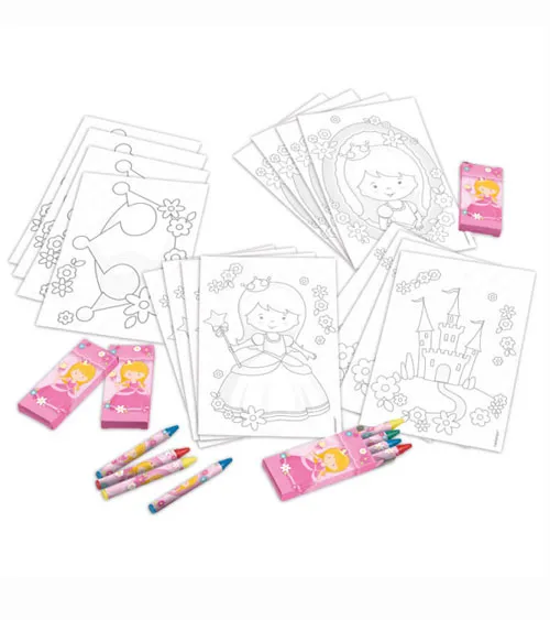 Amscan Prinzessin - großes Kindergeburtstags-Set I (79-teilig)