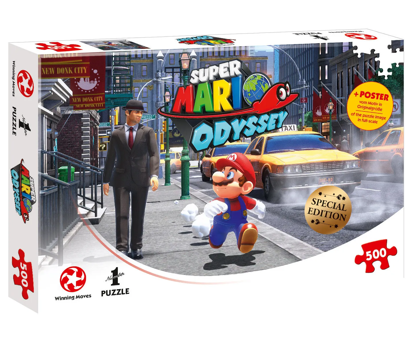 Puzzle - Super Mario Odyssey - Puzzle 4er Set (4x 500 Teile)