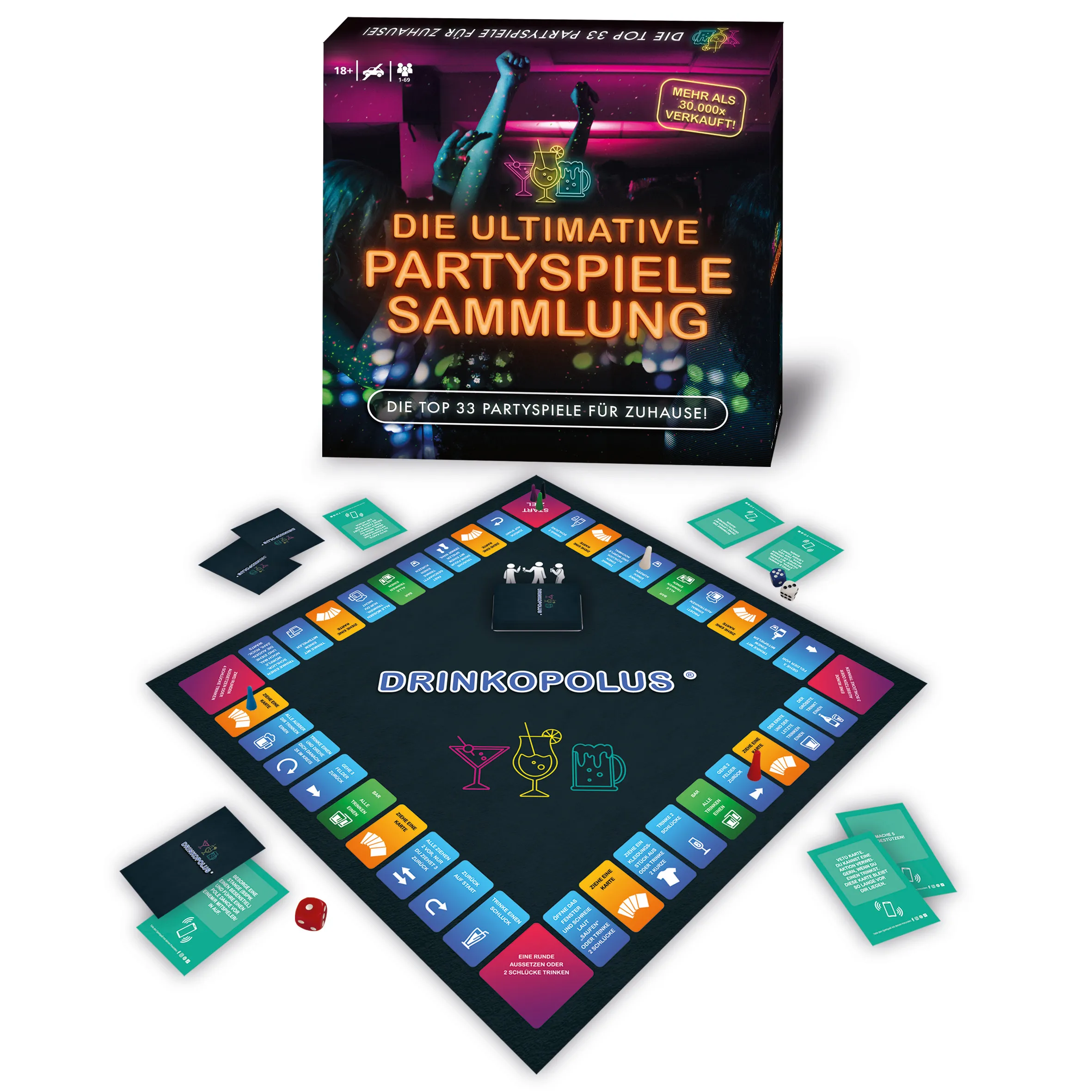 Die ultimative Partyspielesammlung - Die Top 33 Partyspiele für Zuhause!