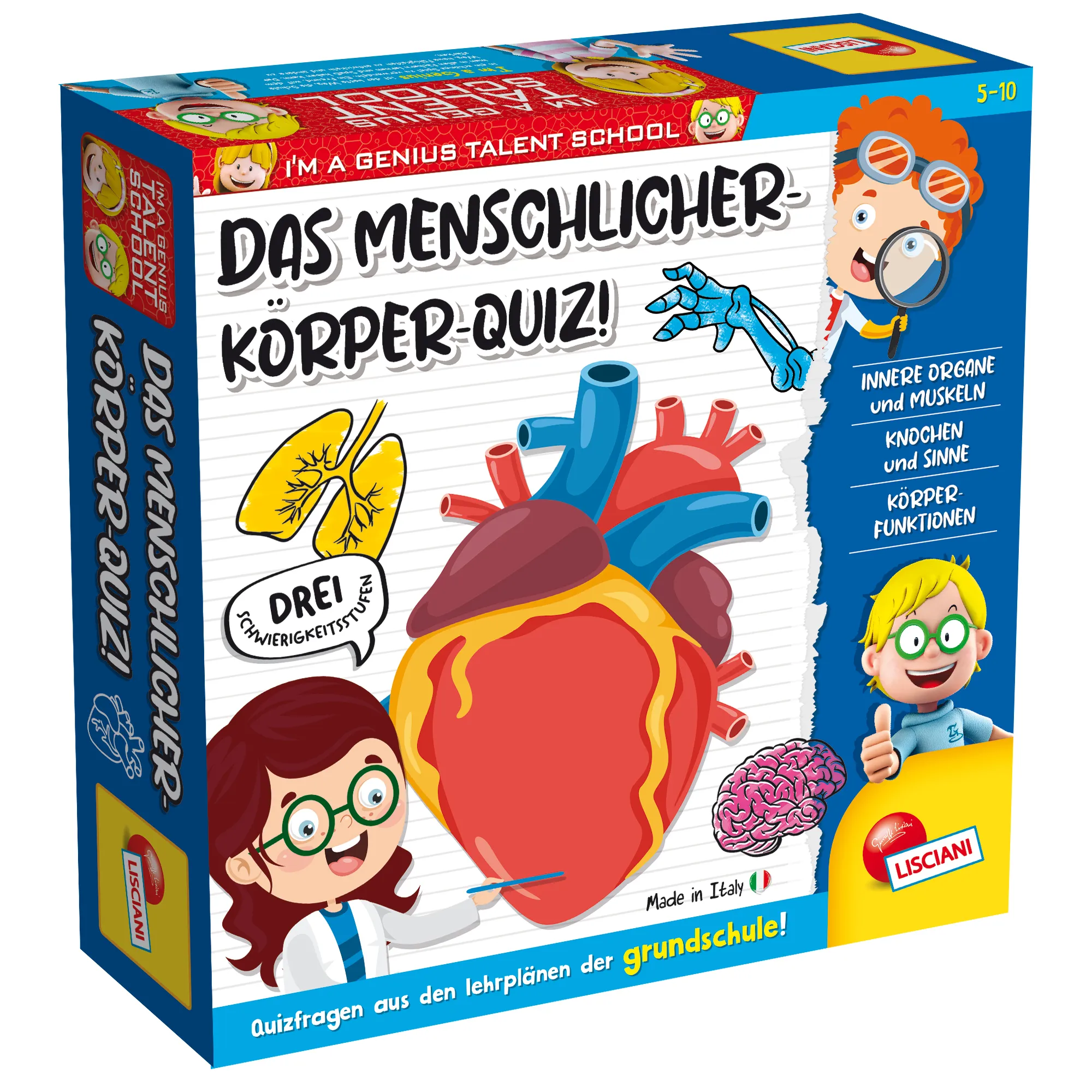 Lisciani DE48915 - Das Menschlicher-Körper-Quiz