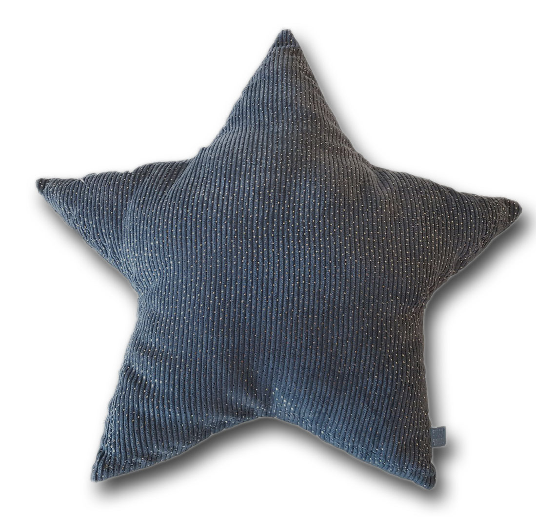 Picca Loulou Form-Kissen "Stern" (grau, 32cm) 