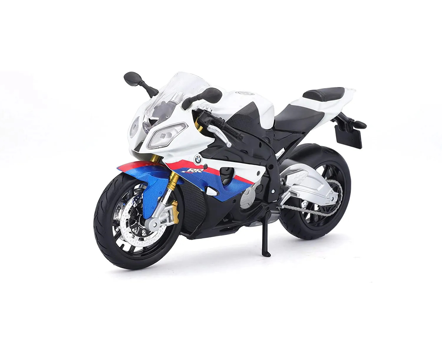 Maisto - Modellmotorrad - BMW S 1000 RR (weiß-blau, Maßstab 1:12)