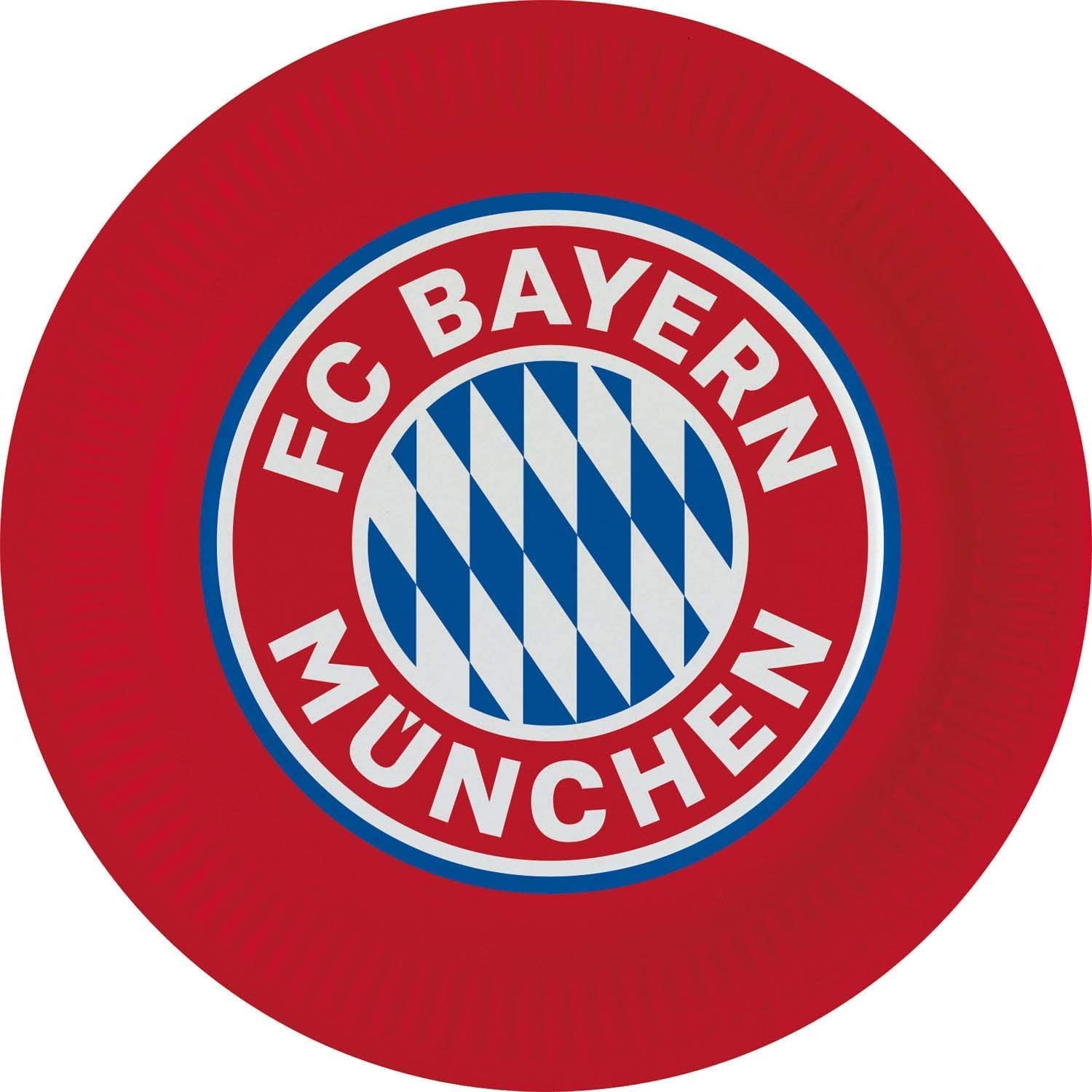 Amscan - FC Bayern München - Party-Set (8 Pappteller + 6 Pappbecher)