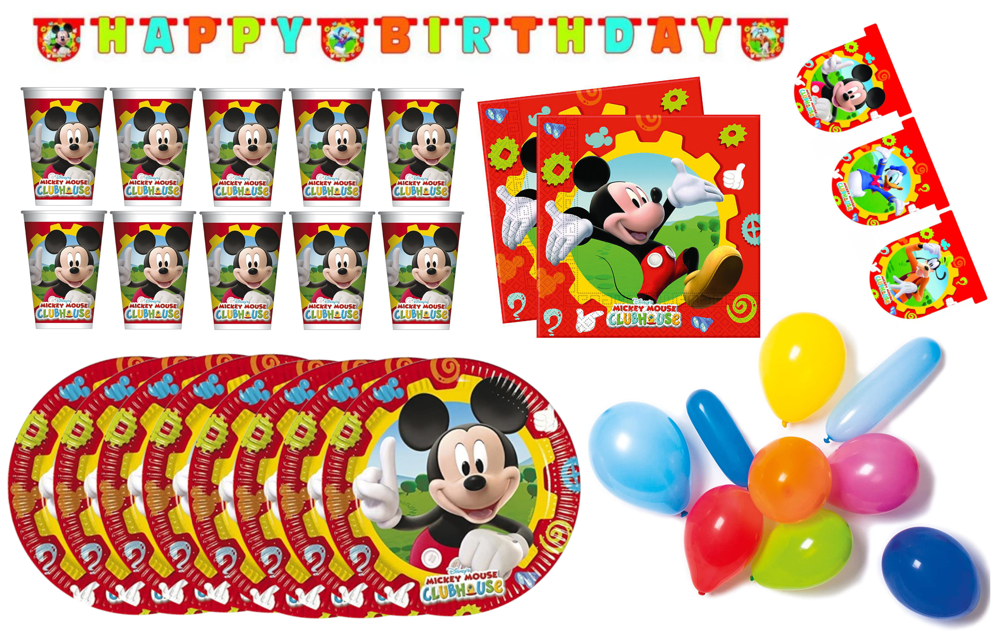 Micky Maus - Kindergeburtstags-Set II (50-teilig)