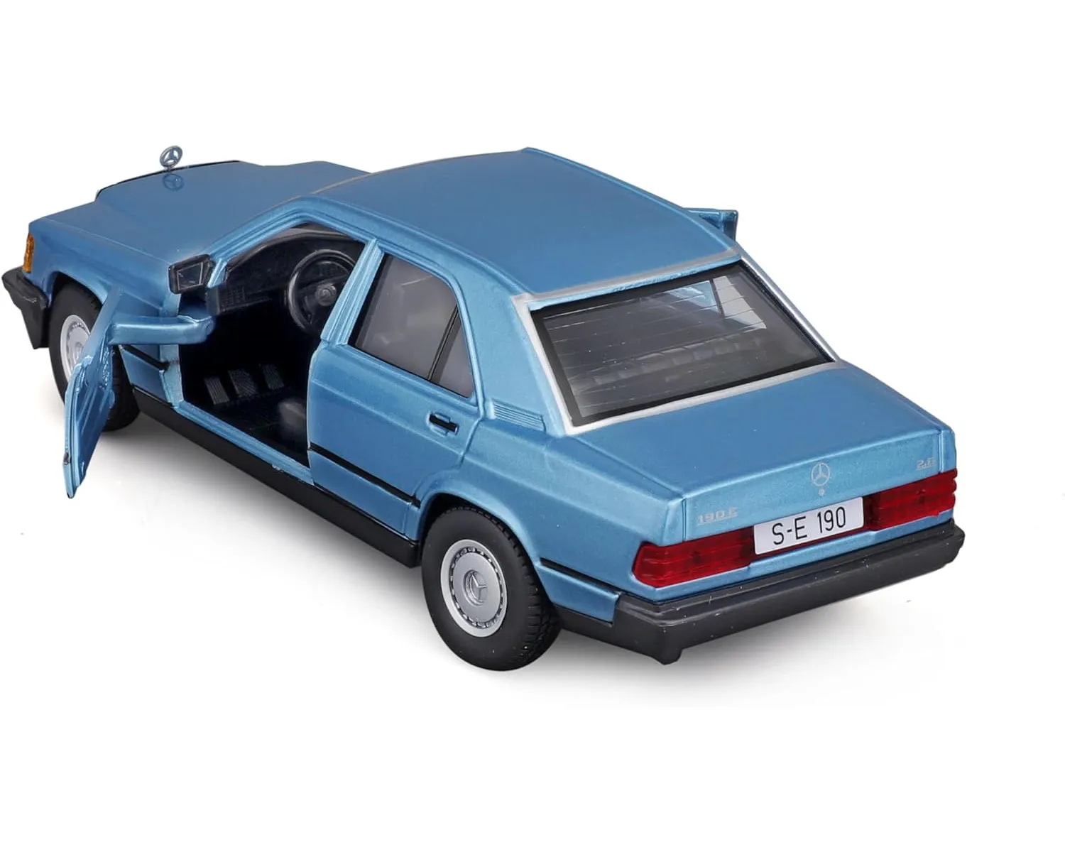 Bburago 18-21103 - Modellauto - Mercedes 190E ´87 (diamant blau, Maßstab 1:24)