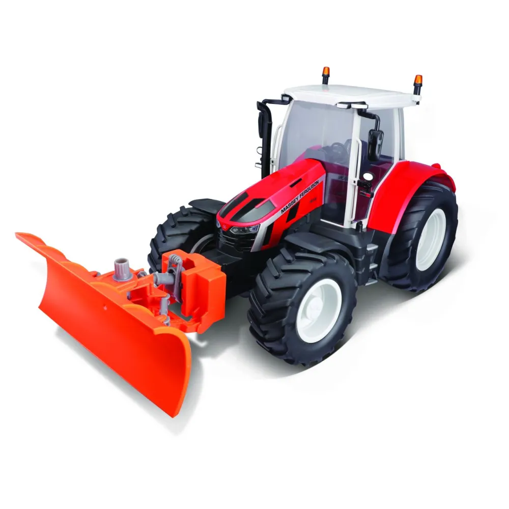 Maisto Tech 82724 - Ferngesteuerter Traktor - Massey Ferguson 5S.145 mit Schneeschieber