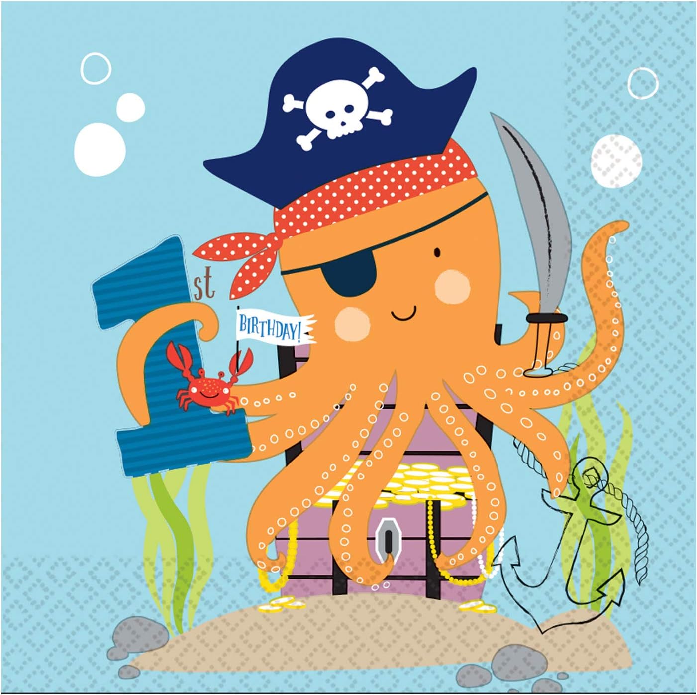 Ahoi, Happy Birthday - Kindergeburtstags-Set (65-teilig)