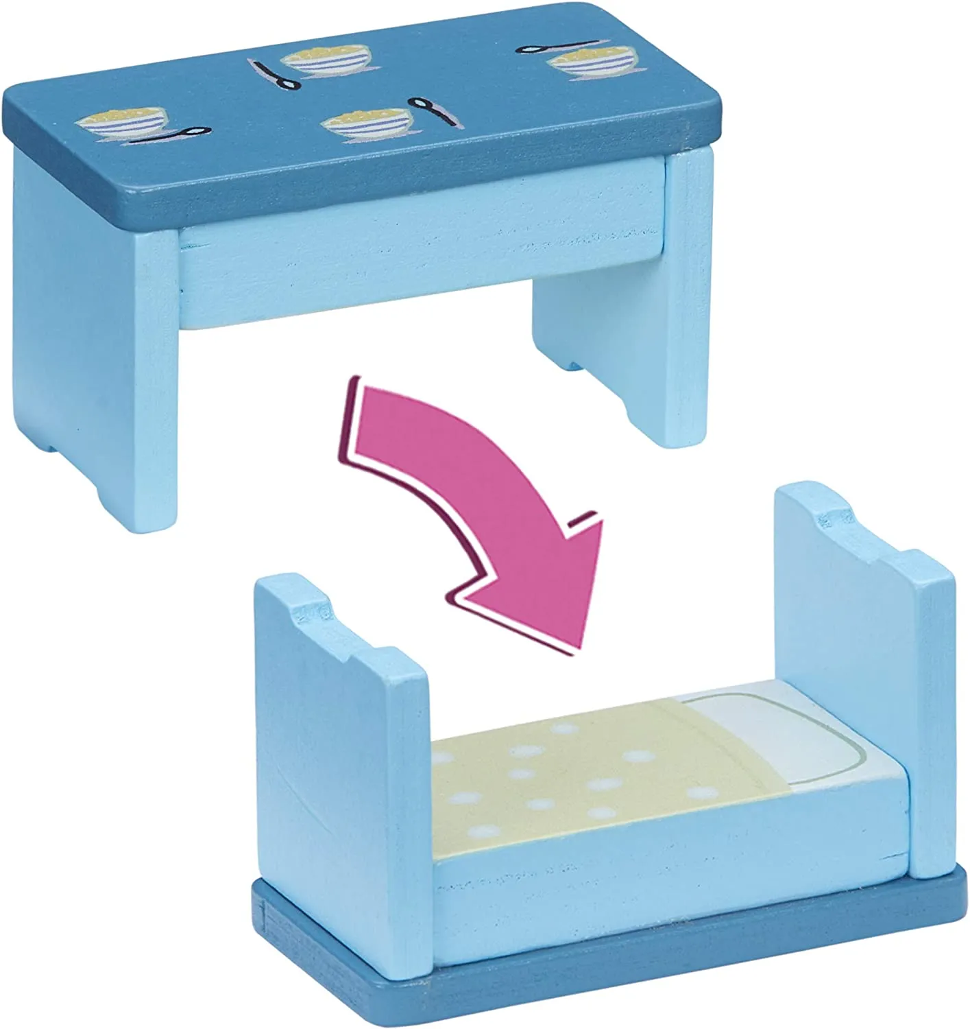 Peppa Wutz Holz Spielzeug - Familienhaus (mit Figuren & Accessoires)