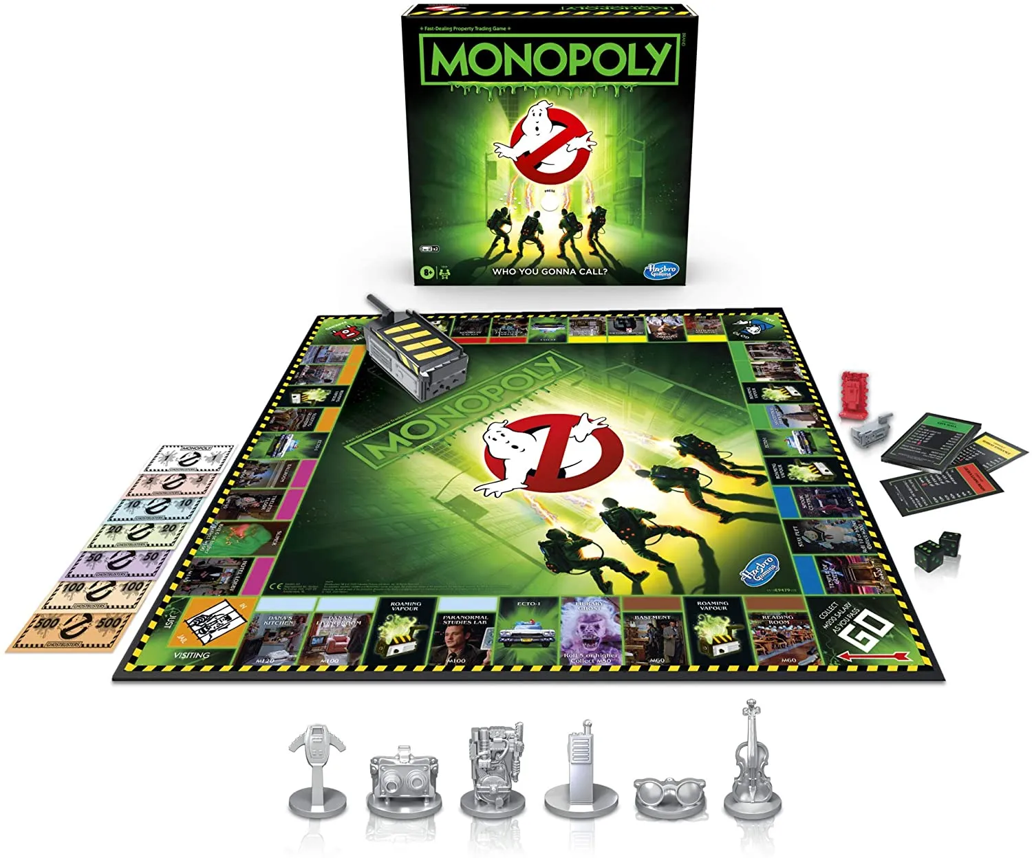 Monopoly Ghostbusters (englisch) + Sammlerfigur "Ghostbusters Logo"