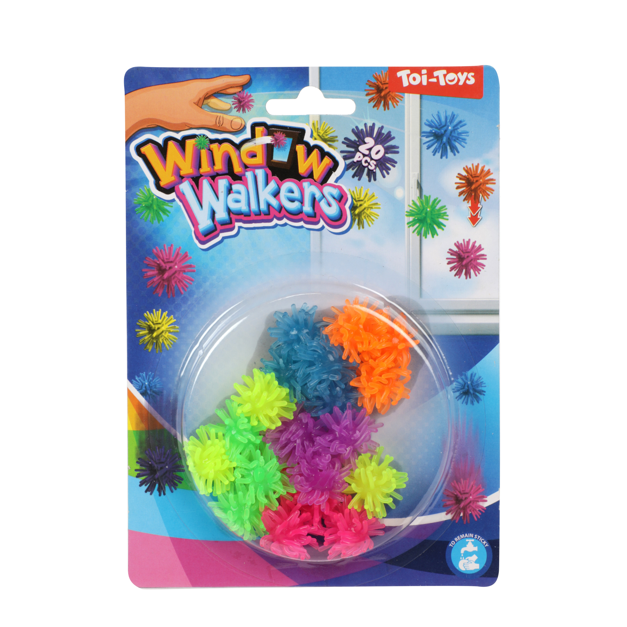 Toi-Toys - Fenster Kriecher - Mini Pufferbälle (20 Stück, 2cm)