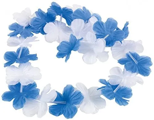 Amscan Oktoberfest Hawaii-Kette (blau/weiß)