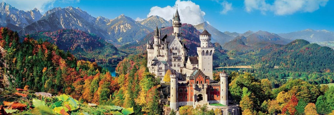 Clementoni - High Quality Collection Puzzle - Neuschwanstein !!! 1000 !!! Teile Panorama 