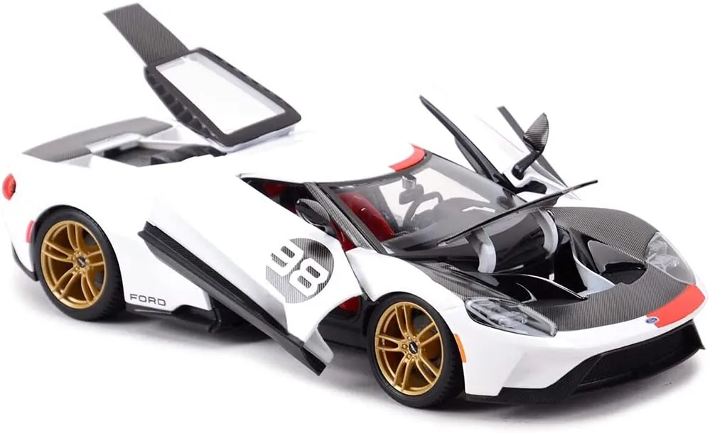 Maisto 31390 - Modellauto - Ford GT '21 Heritage Edition (weiß, Maßstab 1:18)