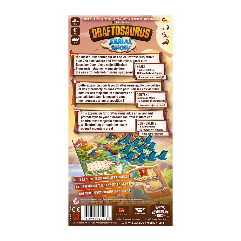 Board Game Box - Draftosaurus Erweiterungen Aerial Show + Marina (2er Set)
