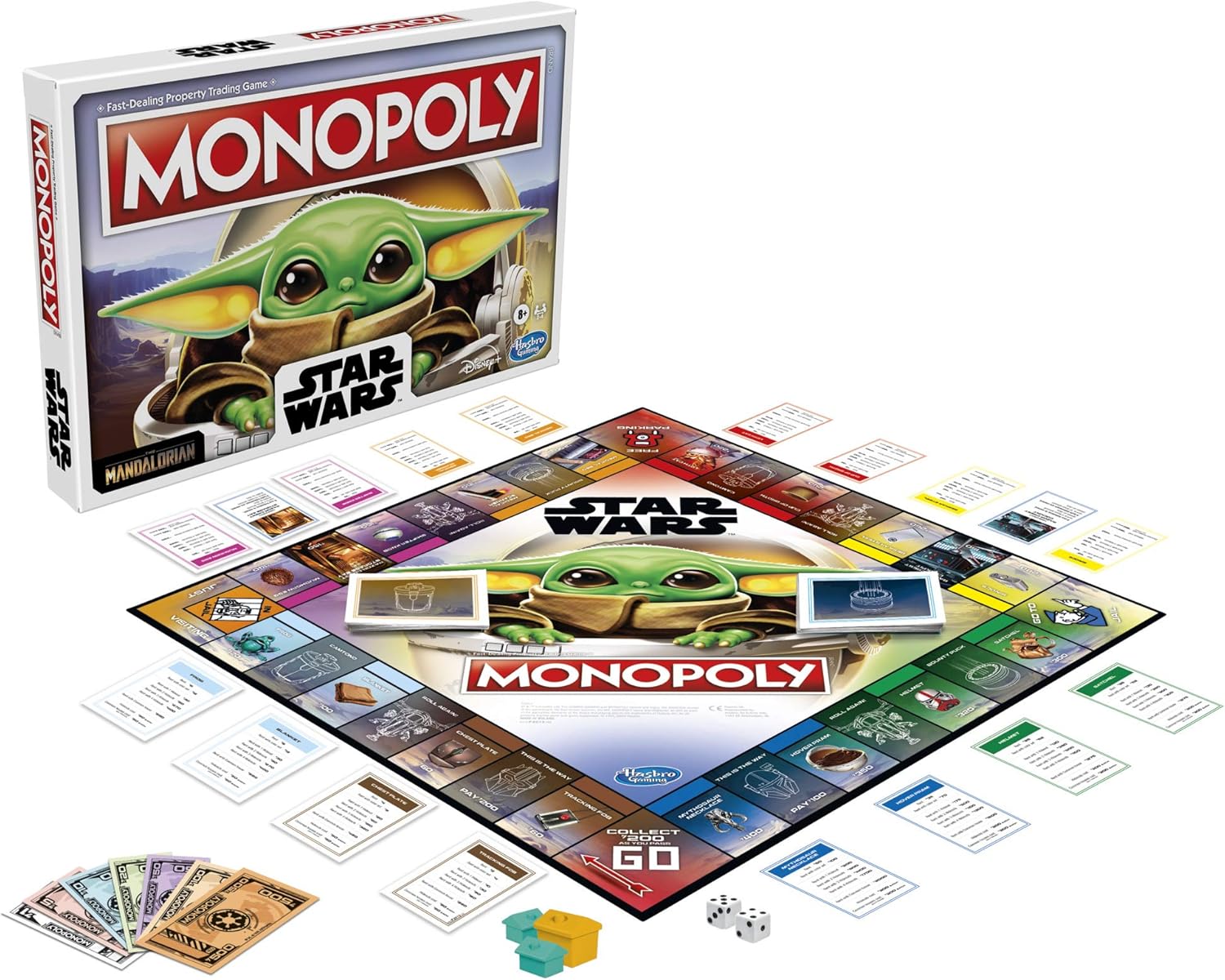 Hasbro F2013 - Brettspiel - Monopoly Star Wars Mandalorian (Englisch)