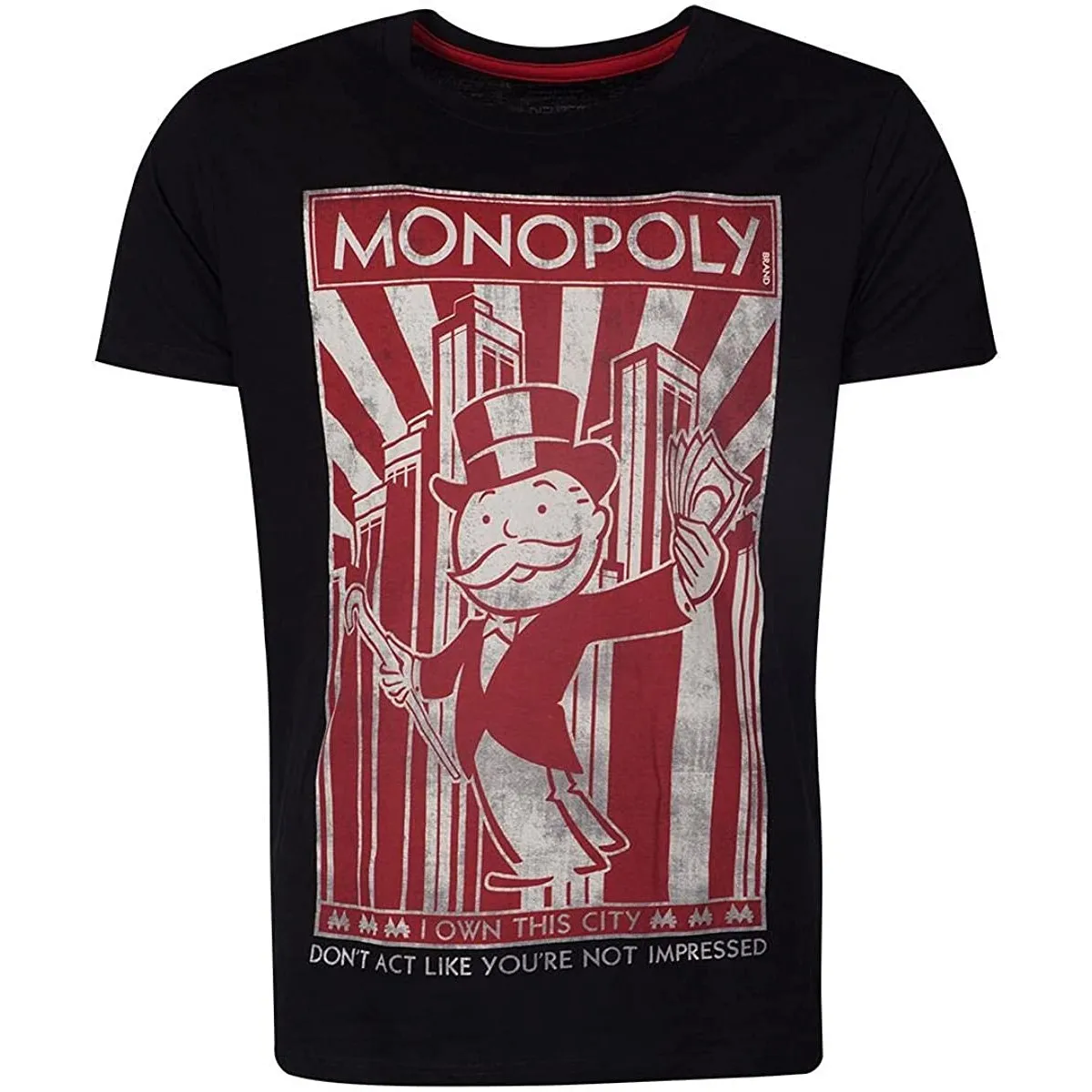 Difuzed - T-Shirt Herren - Monopoly »I Own This City« (schwarz)