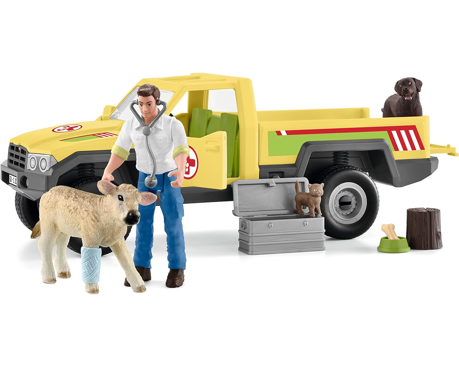 Schleich 42503 - Tierfiguren Farm World - Tierarztbesuch auf dem Bauernhof