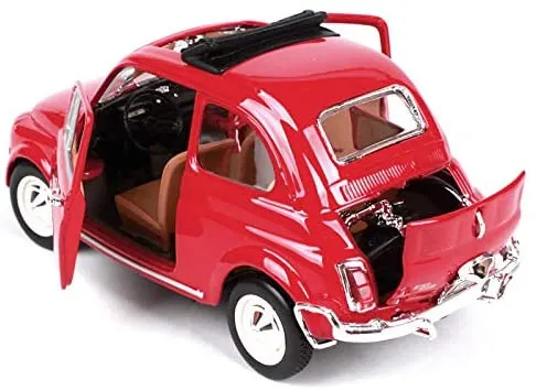 Bburago 18-22099 - Modellauto - Fiat 500L 1968 (rot, Maßstab 1:24)