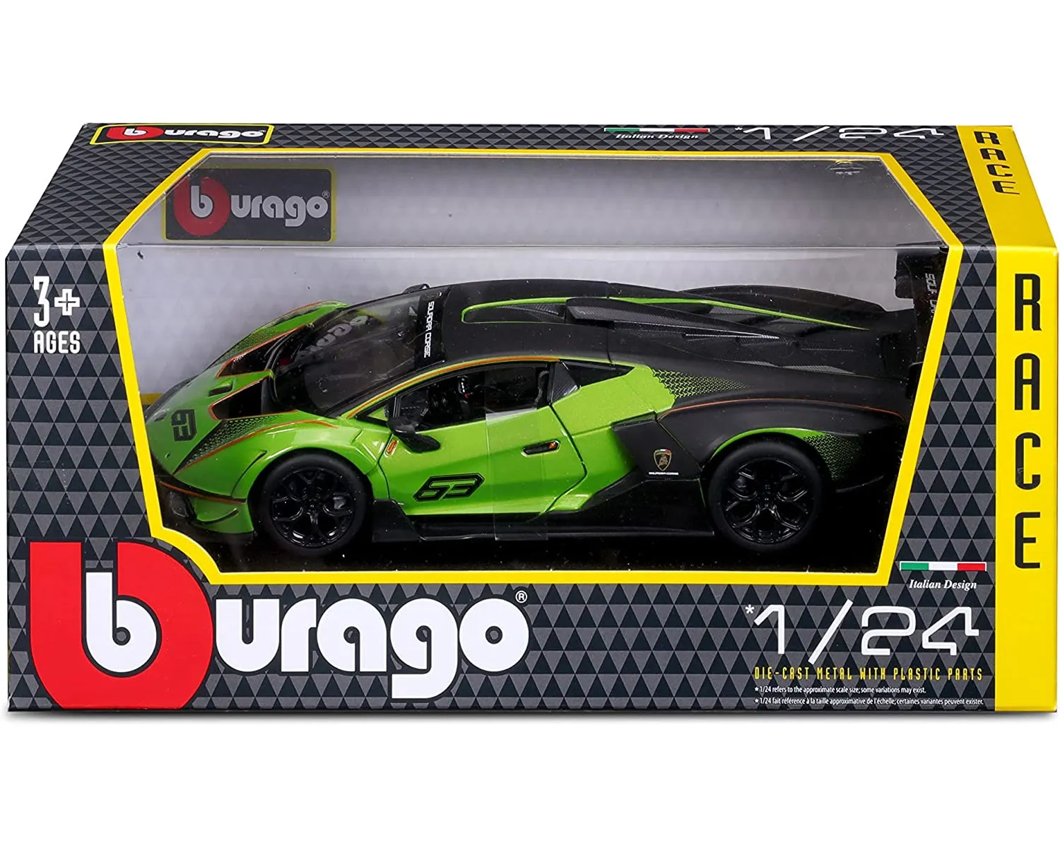 Bburago 18-28017 - Modellauto - Lamborghini Essenza SCV12 (grün, Maßstab 1:24)