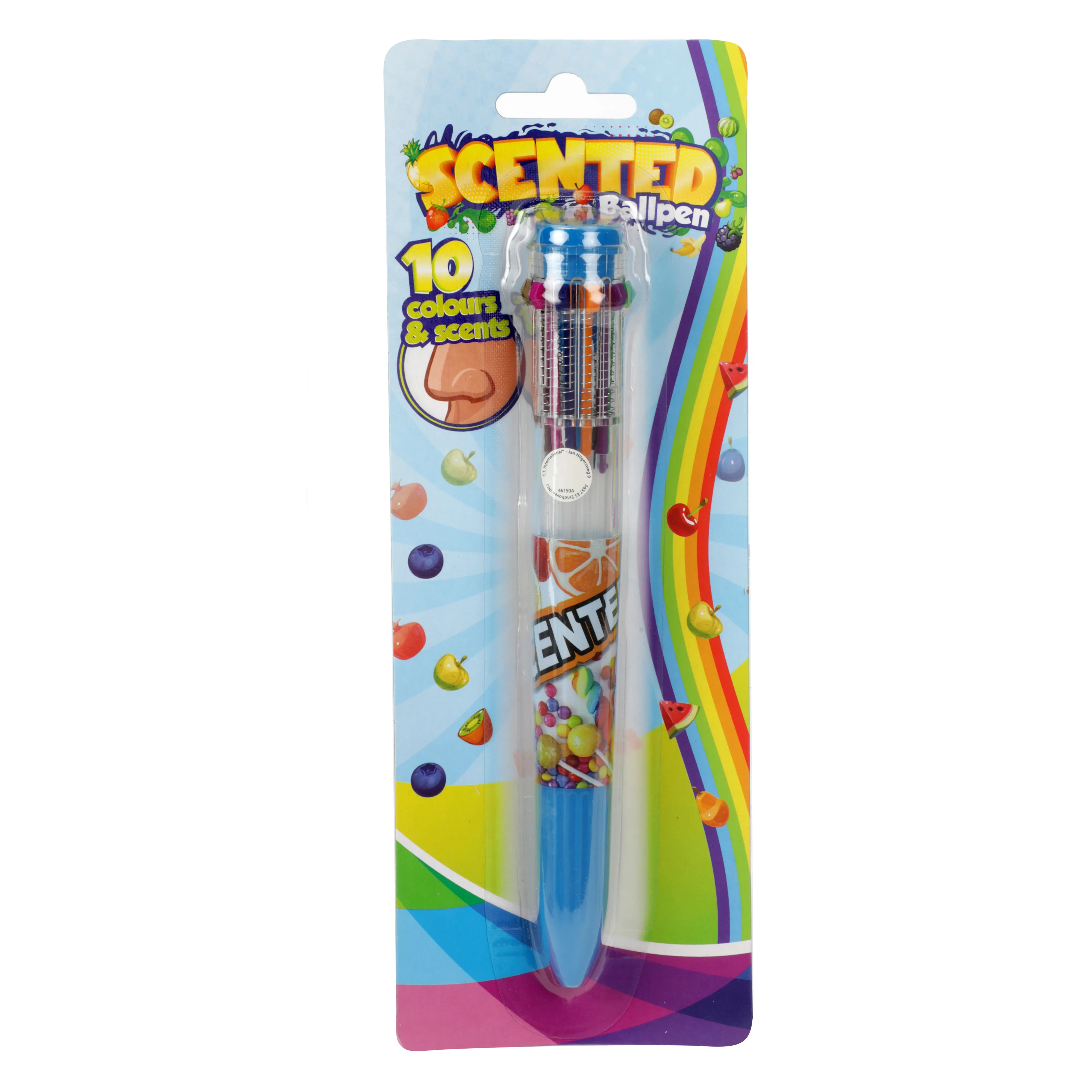 Toi-Toys - Großer Kugelschreiber mit 10 Farben und Düften