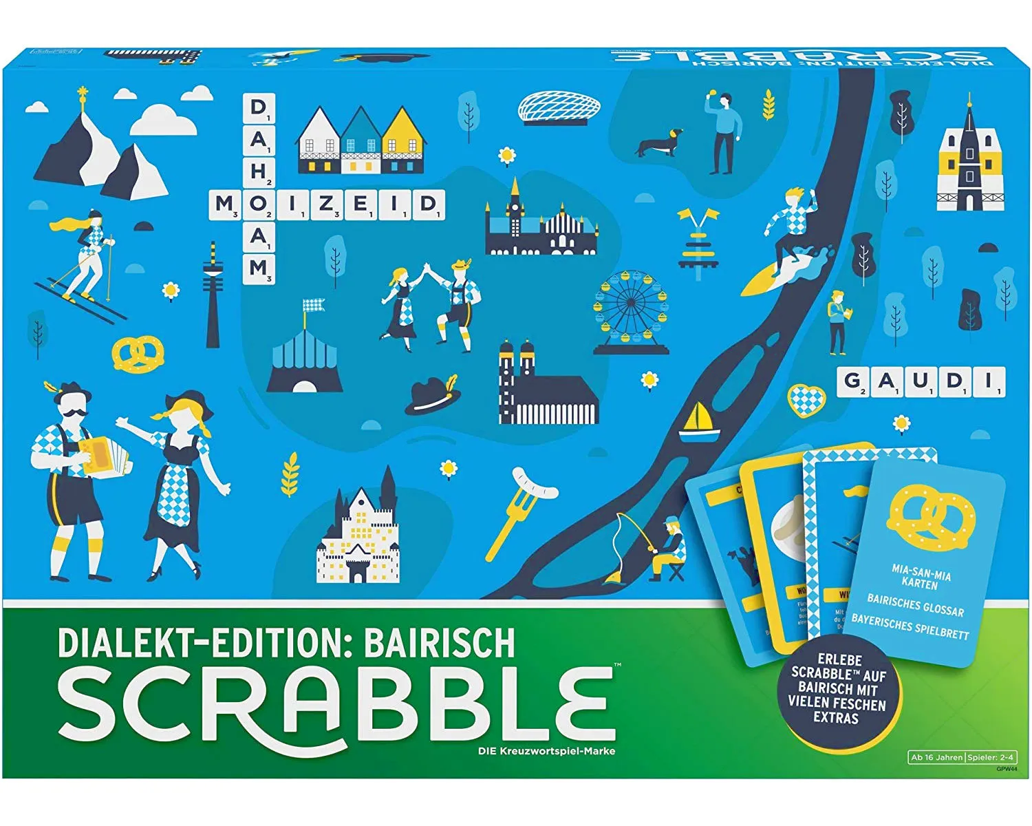 Mattel - Scrabble - Dialekt-Edition: Bairisch
