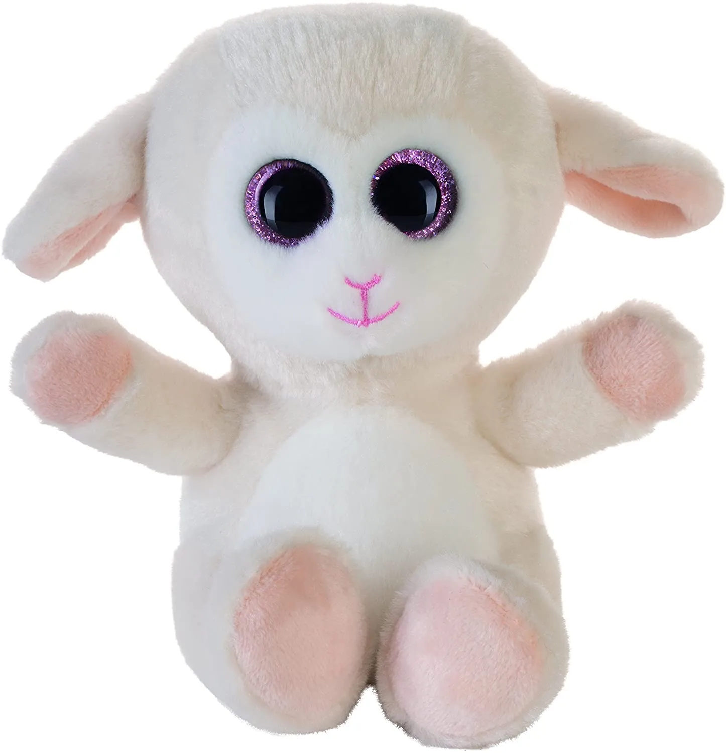 Bauer - Blickfänger Glitzer Plüschtier - Lamm (weiß, 15cm)