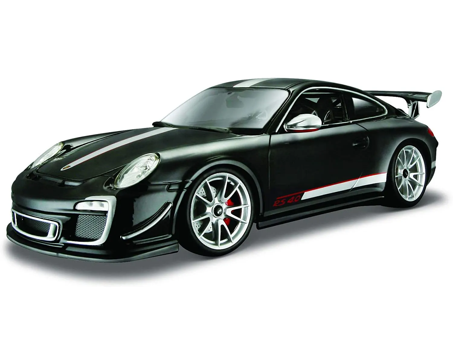 Bburago 18-11036 - Modellauto -  Porsche 911 GT3 RS 4.0 (schwarz, Maßstab 1:18)