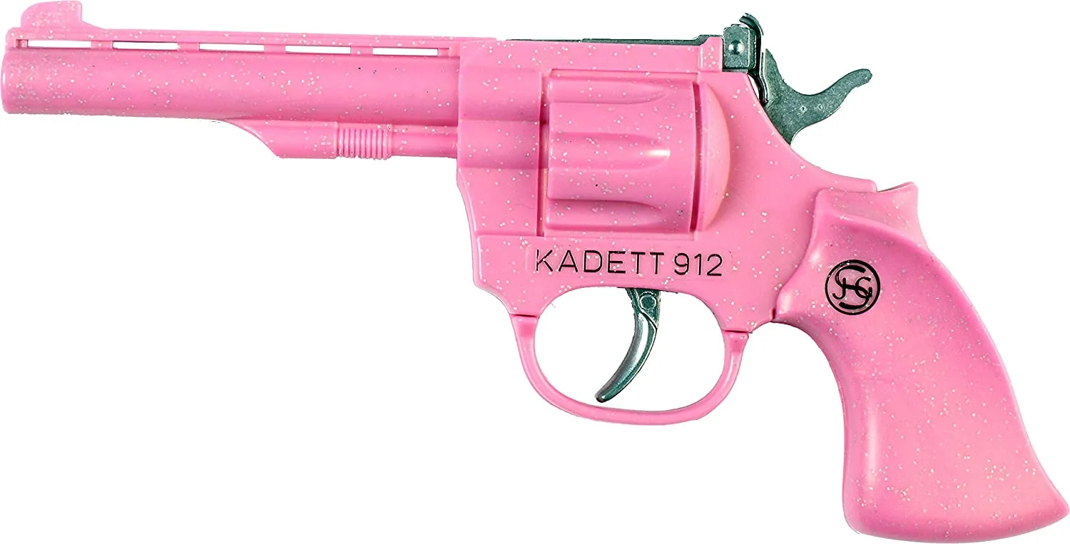 Schrödel 402 9120 - Spielzeugpistole - Kadett 912 Pink, 100 Schuss, Tester