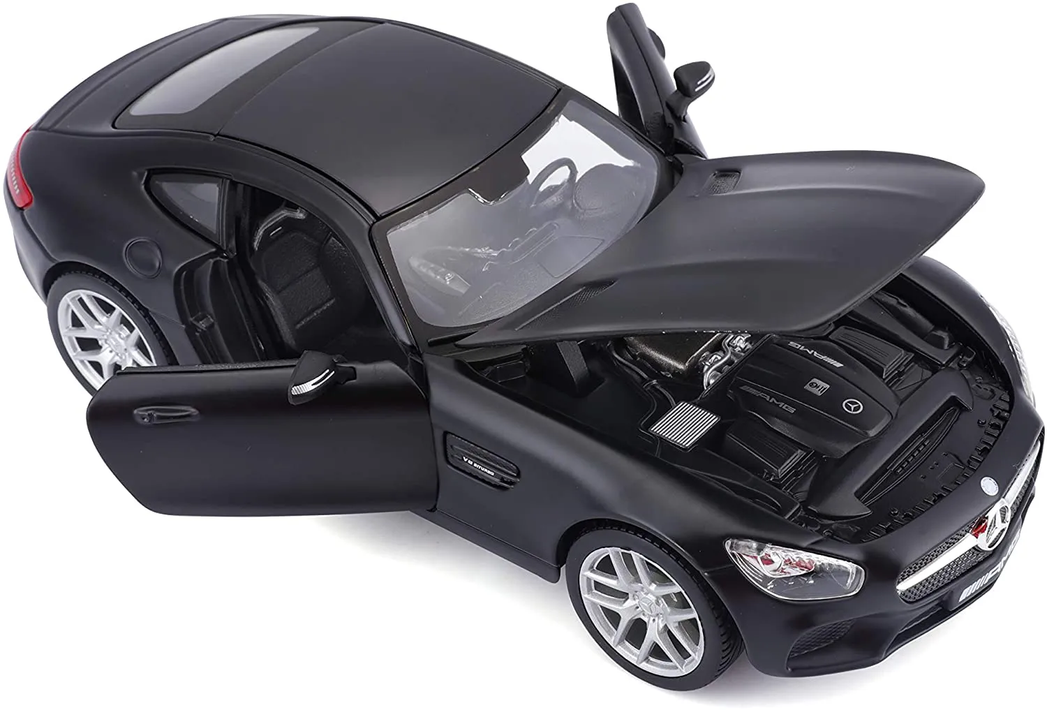 Maisto 31134 - Modellauto - Mercedes SLS AMG GT (mattschwarz, Maßstab 1:24) (B-Ware / Verpackung beschädigt)