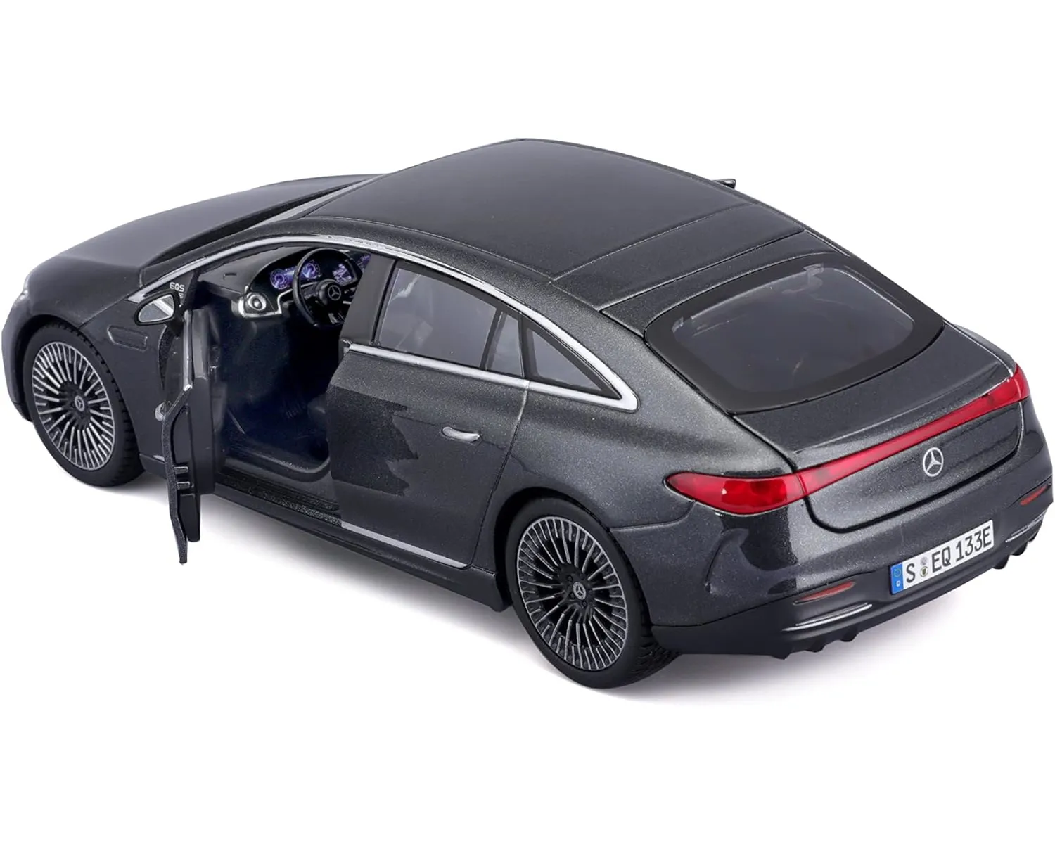 Maisto 32902GR - Modellauto - Mercedes EQS (grau, Maßstab 1:27)