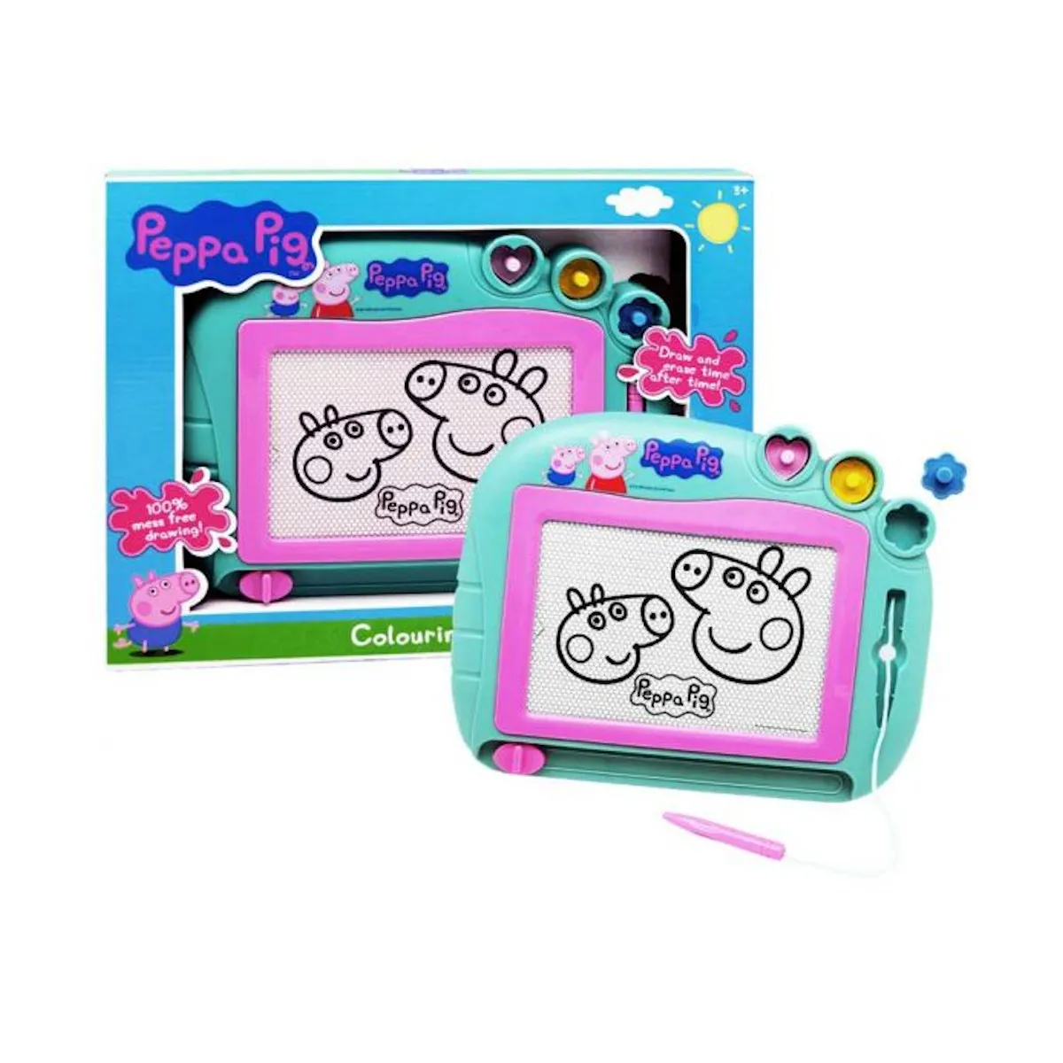 Peppa Wutz - Magnetisches Zeichenbrett (mit Stift und Formen)