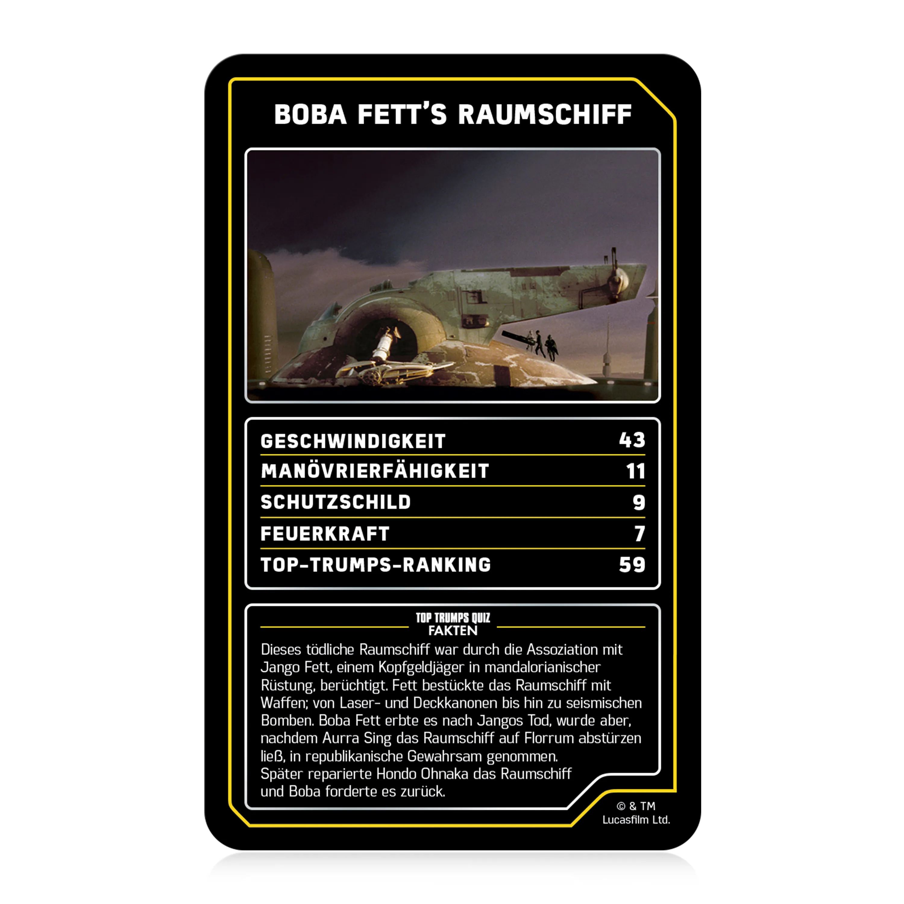 Top Trumps Collectables - Star Wars Raumschiffe