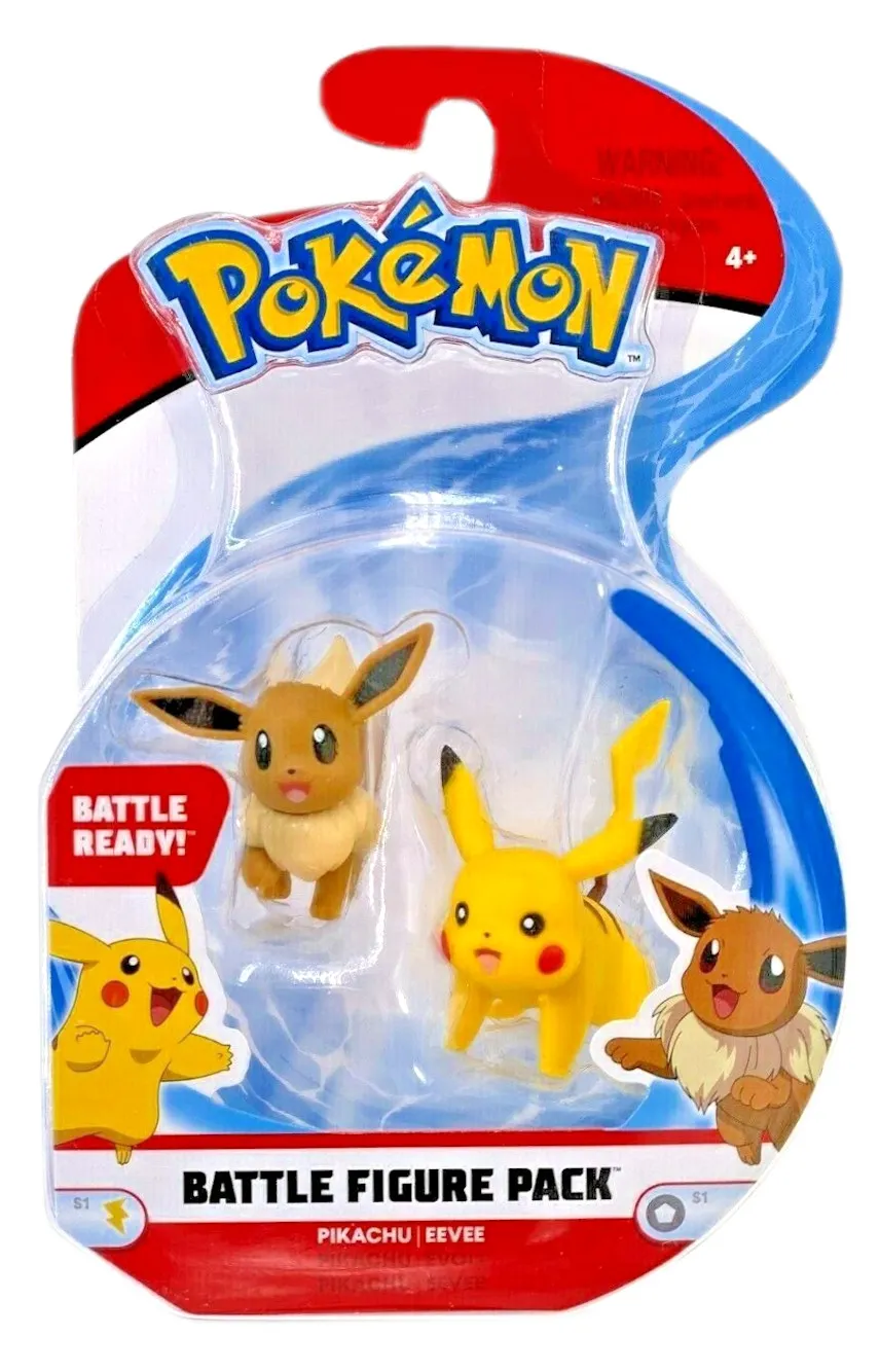 Pokémon - Battle Figuren - Pikachu und Evoli (5cm)