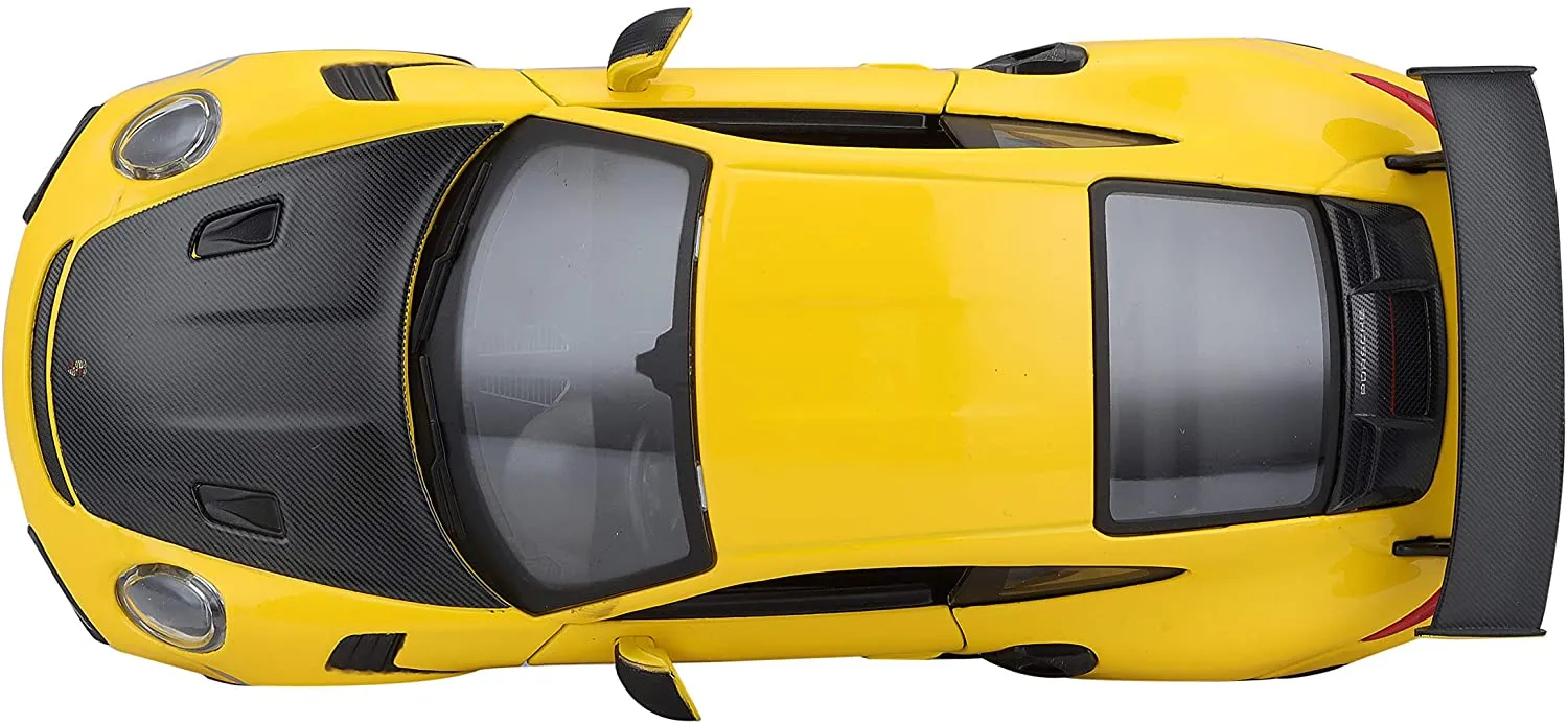 Maisto 31523 - Modellauto - Porsche 911 GT2 RS (gelb-schwarz, Maßstab 1:24)