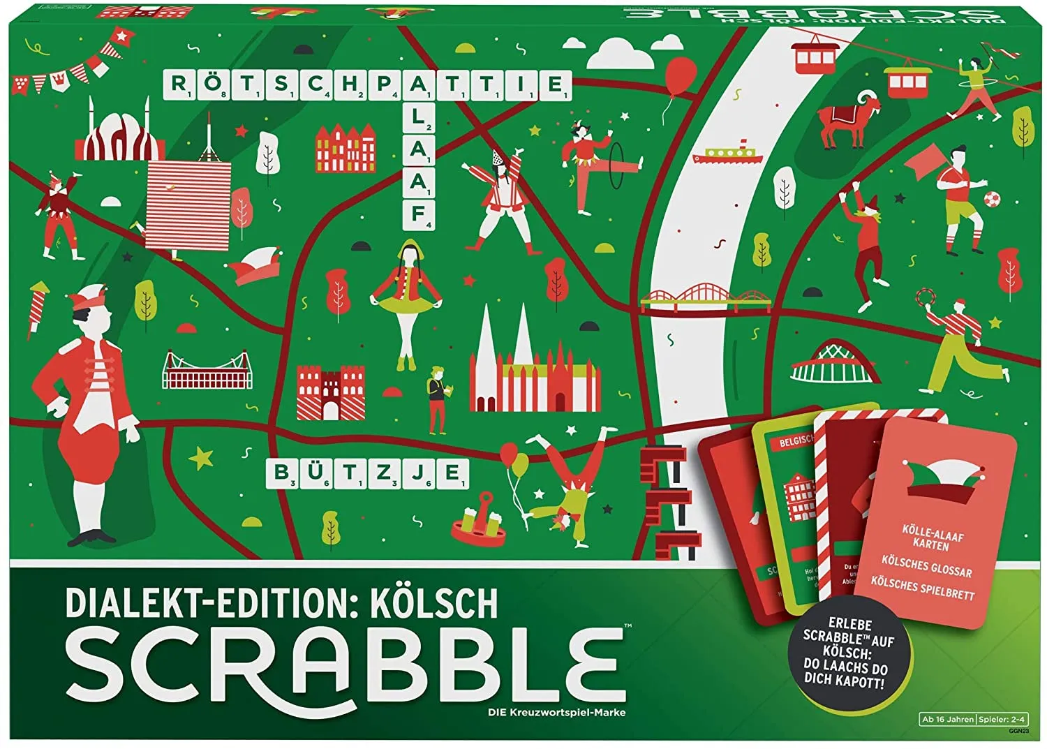 Mattel - Scrabble - Dialekt-Edition: Kölsch