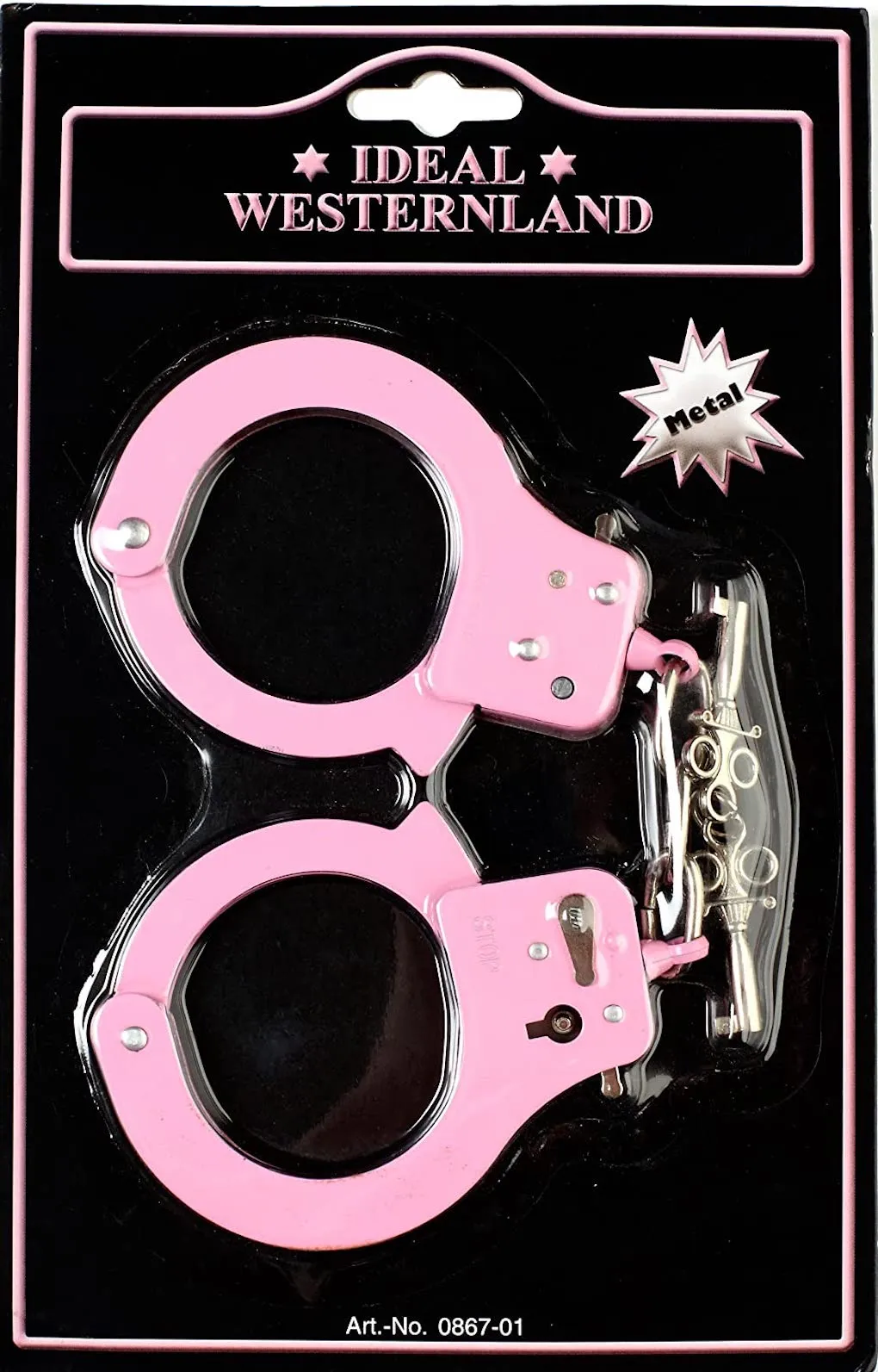 Schrödel Kinder Handschellen (pink, mit 2 Schlüsseln)