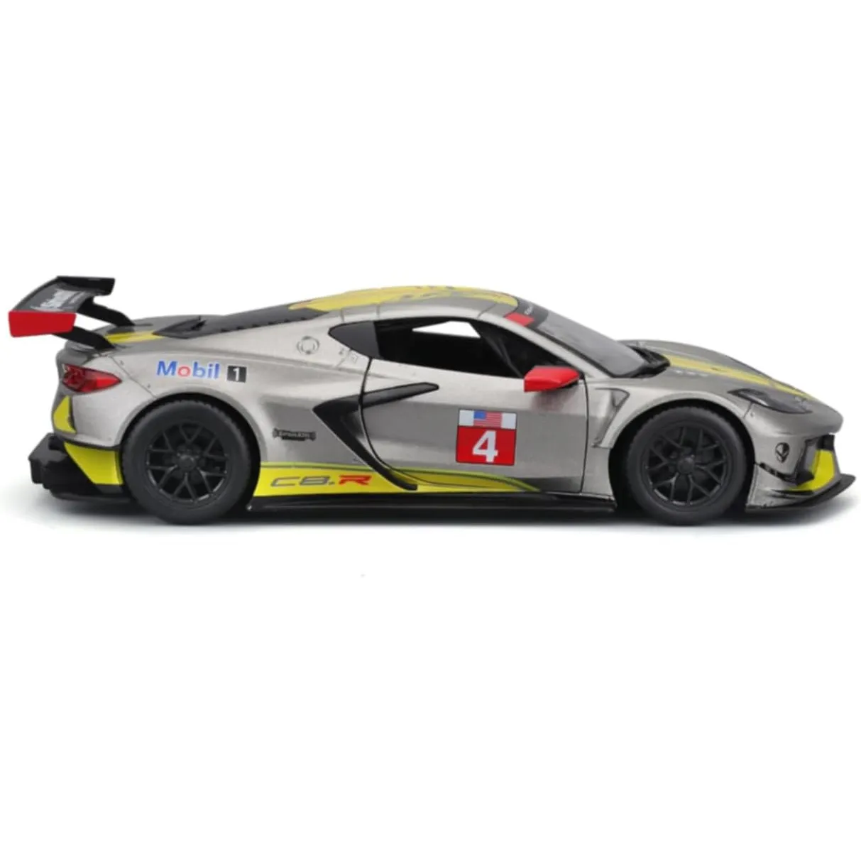 Bburago 18-28024 - Modellauto - Chevrolet Corvette C8R '20 (grau, Maßstab 1:24)