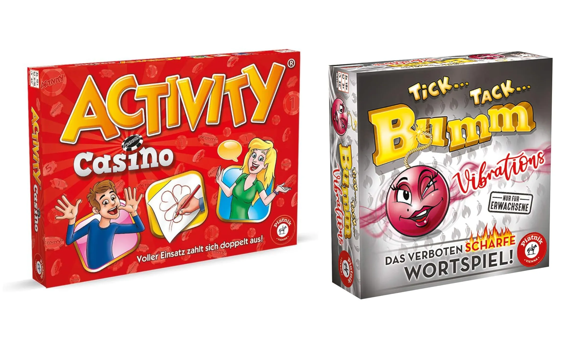 Piatnik 2er Bundle - Activity Casino + Tick Tack Bumm Vibrations