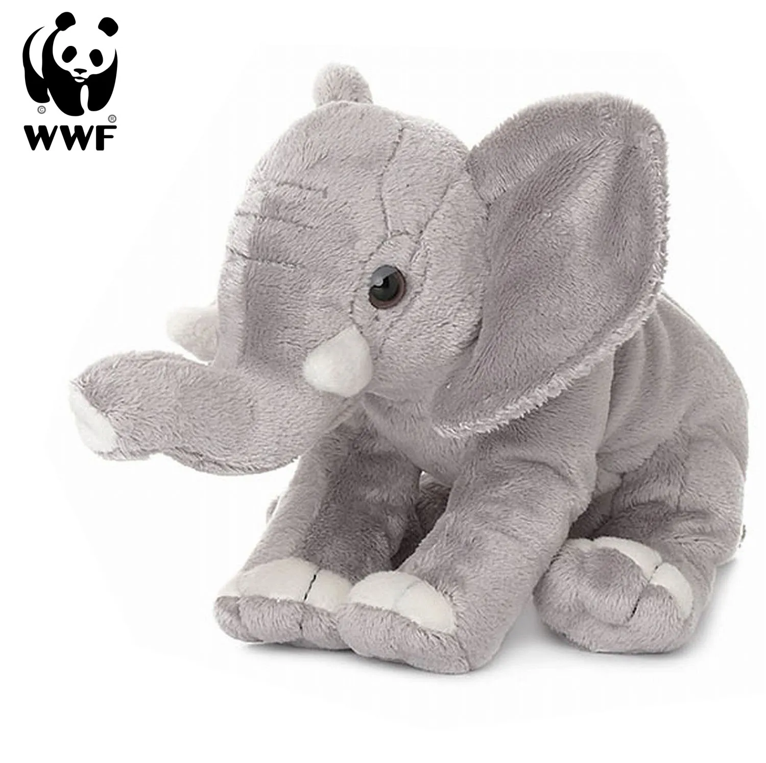 WWF Plüschtier - Elefant (Rüssel hoch, 18cm)
