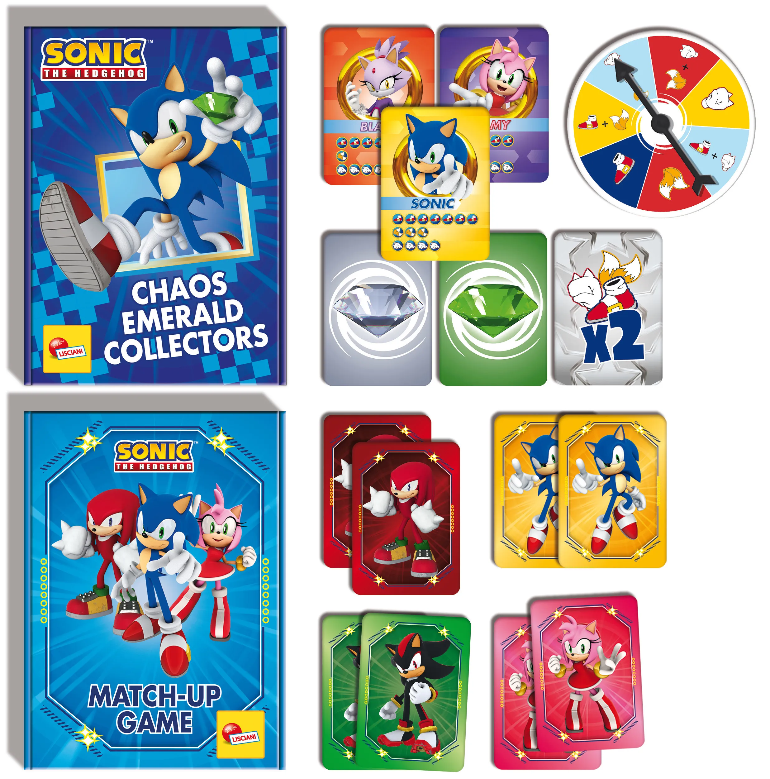 Lisciani 104536 - Sonic Kartenspiel-Collection im Rucksack