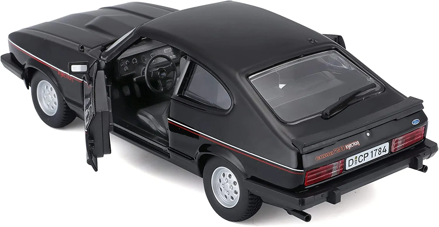 Bburago 18-21093 - Modellauto - Ford Capri '82 (schwarz, Maßstab 1:24)