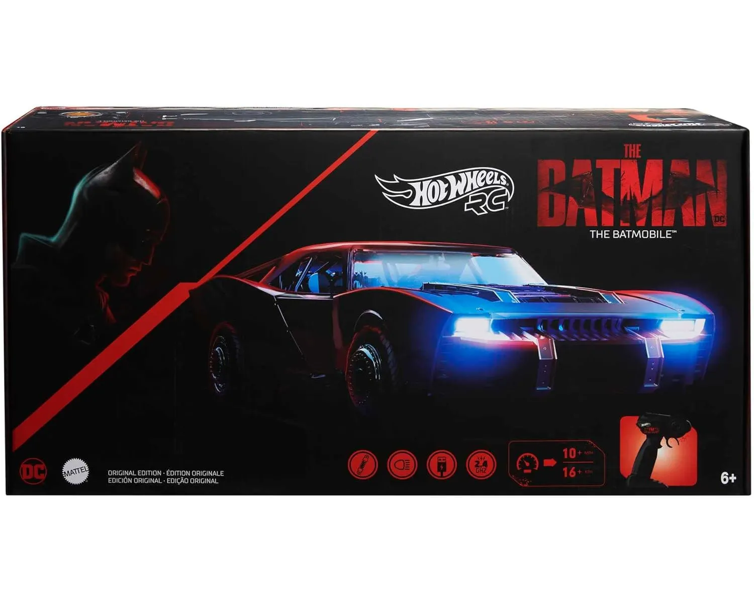 Hot Wheels - Ferngesteuertes Auto - DC The Batman Batmobil