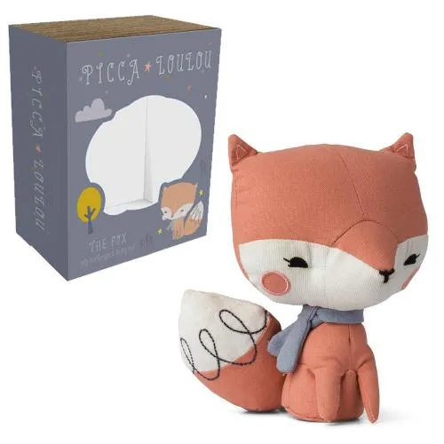 Picca Loulou Stofftier "Fuchs" (pink, 18cm) in Geschenkbox