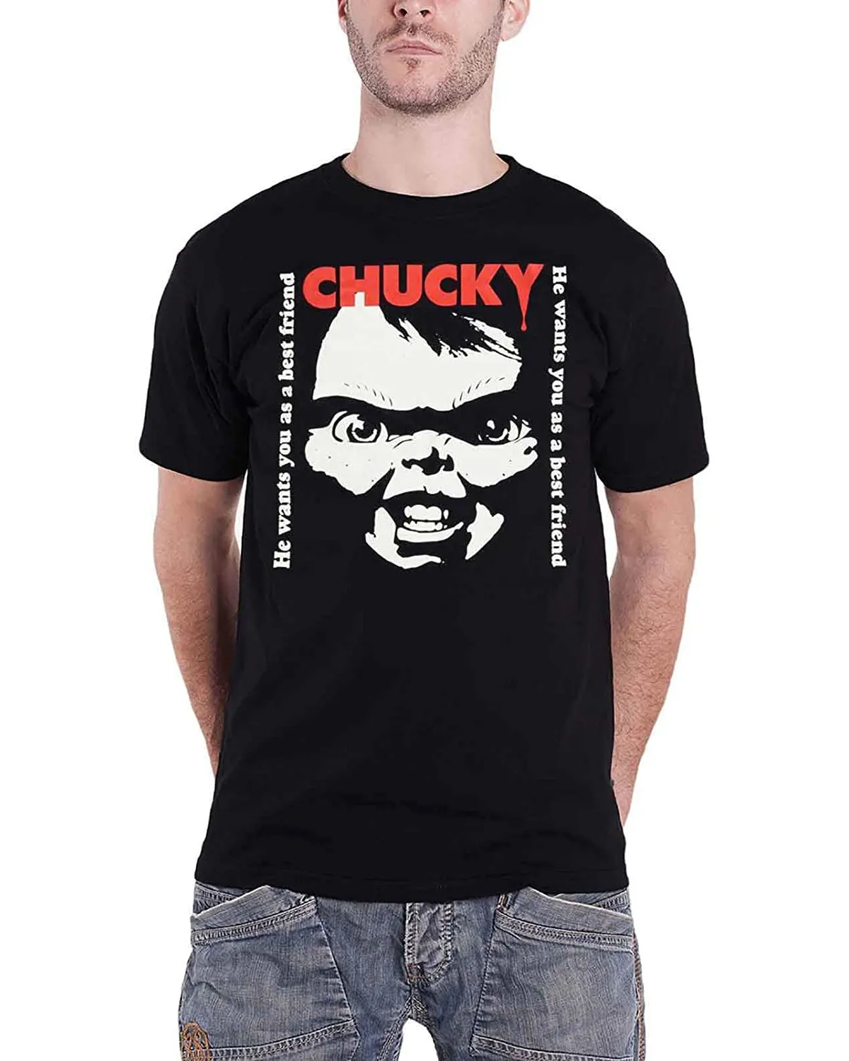 Difuzed - T-Shirt Herren - Chucky (schwarz)